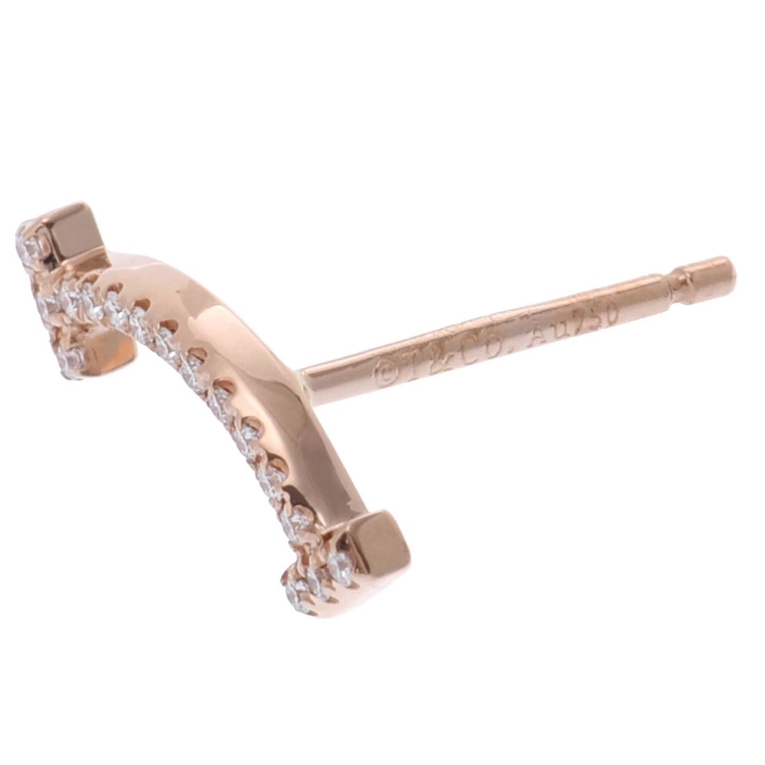 TIFFANY & CO. PIERCE DIAMOND: TIFFANY & Co. Pierce diamond Brand: TIFFANY & Co. Type: Pierce Material: 18K pink gold PG, Main Stone/Creation Natural Color: Pink gold Size: Width:4.5mmLength:13mm(*mm)Width:0.2inchLength:0.5inch