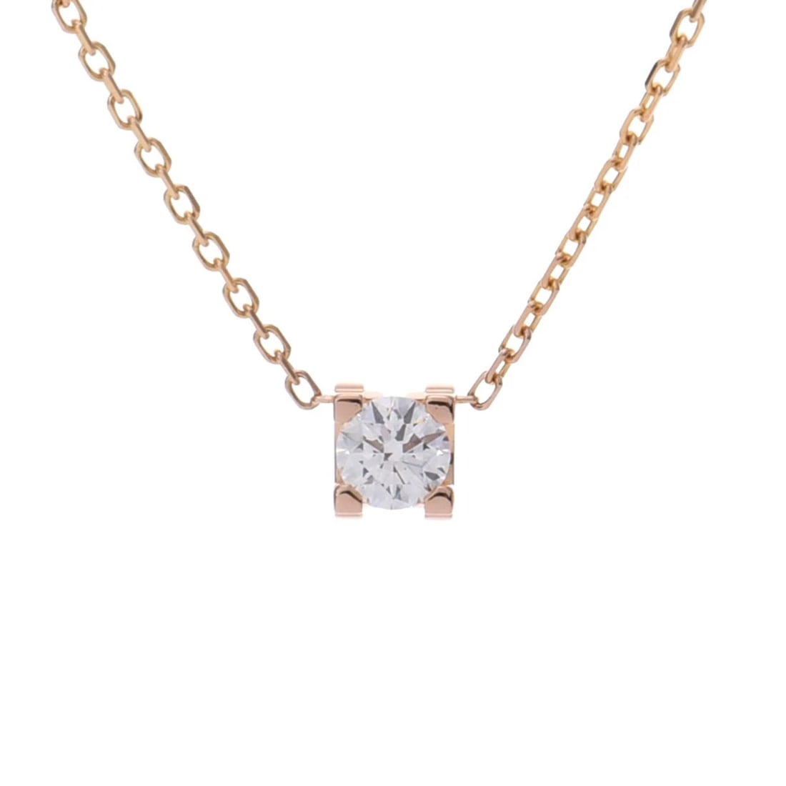 CARTIER NECKLACE DIAMOND NECKLACE: CARTIER Necklace diamond Necklace Brand: CARTIER Type: Necklace Material: 18K pink gold PG, Main Stone/Creation Natural Color: Pink gold Size: Chain length:E-VS1-Ex-Nonecm Chain