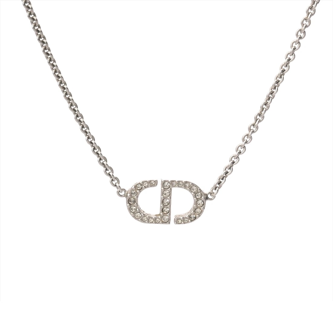 DIOR NECKLACE METAL/CRYSTAL PETIT CD NECKLACE: Dior Necklace metal/crystal Petit CD Necklace Brand: Dior Type: Necklace Material: metal, Color: Gold Size: Top H/about 10mm W/about 18mm Chain length:42-45cm Chain length:42-45cmSize(Inch) Top