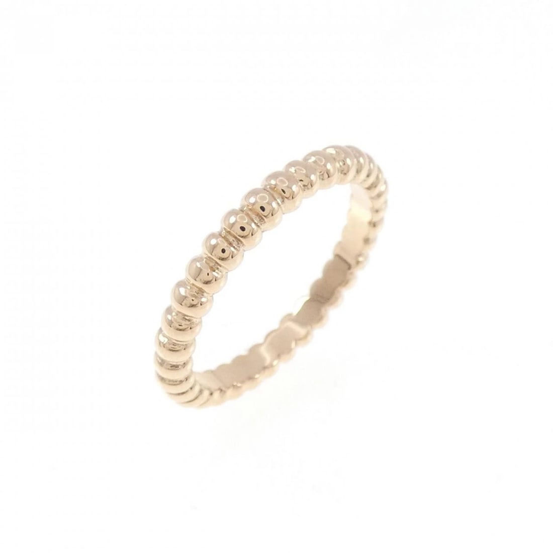 VAN CLEEF & ARPELS PERLÉE SMALL RING: Van Cleef & Arpels Perlée Small Ring Brand: Van Cleef & Arpels Type: Ring Material: 750 Pink Gold, Color: pink Gold Size: US 3(44) Accessories: None Accessories Notice: When purchasing pre