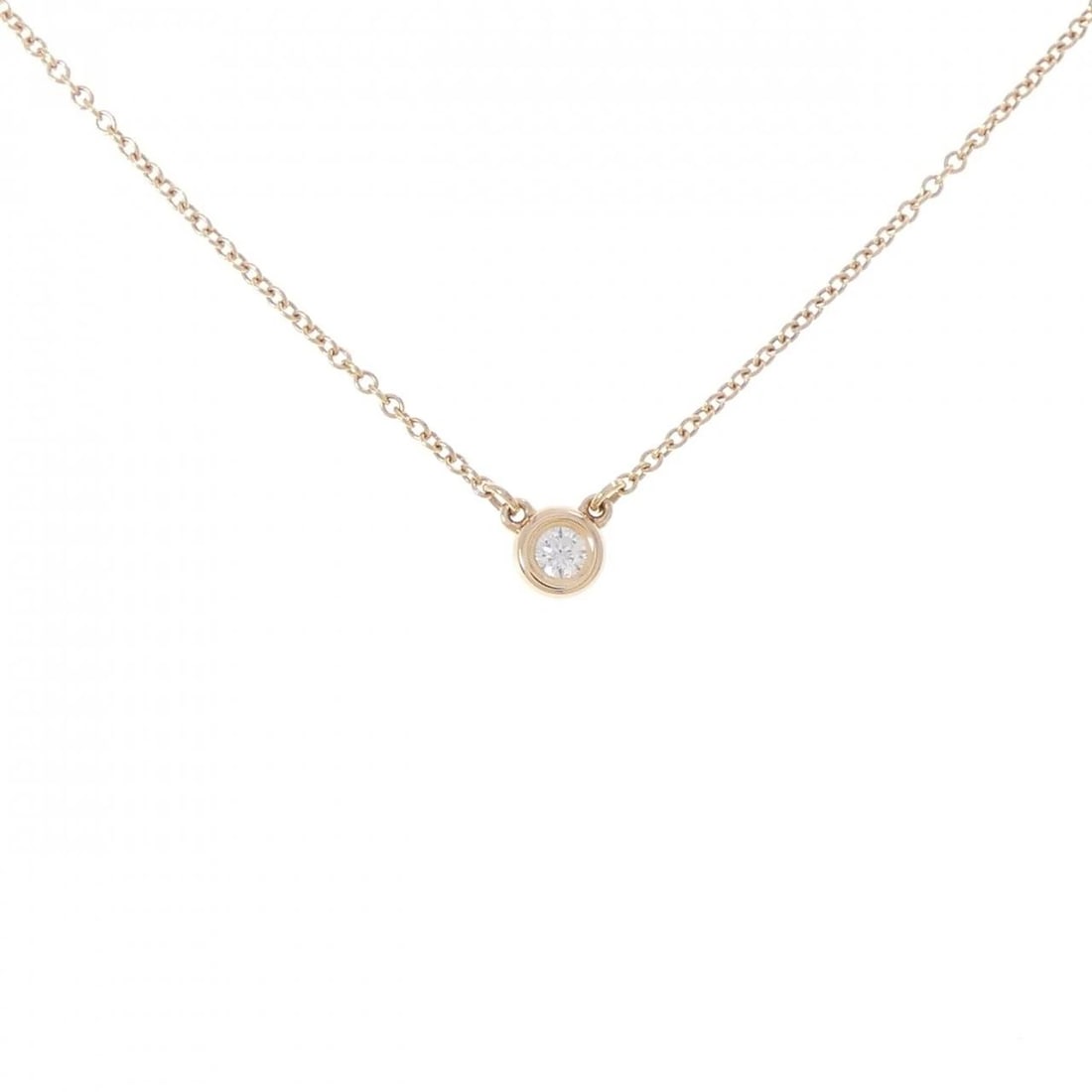 TIFFANY & CO. BY THE YARD NECKLACE: TIFFANY & Co. By the Yard Necklace Brand: TIFFANY&Co. Type: Necklace Material: 750 Pink Gold, Main Stone/Creation Natural Color: Pink Gold Size: Actual Size Diameteraround: 4.7mm Chain maximum width
