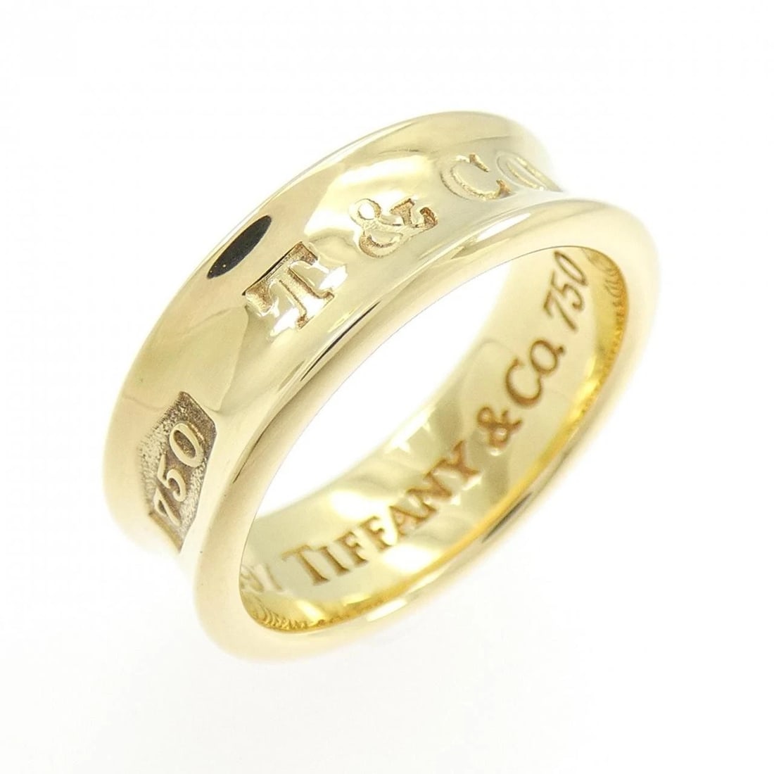 TIFFANY & CO. RING: TIFFANY & Co. Ring Brand: TIFFANY&Co. Type: Ring Material: 750 yellow gold, Color: Yellow Gold Size: US 4 1/2 Accessories: None Accessories Notice: When purchasing pre-owned goods, please refer to