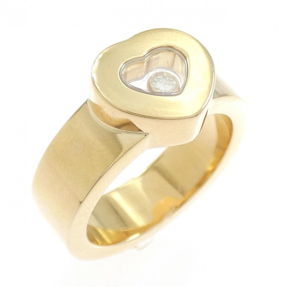 CHOPARD HAPPY DIAMONDS RING: Chopard Happy Diamonds Ring Brand: Chopard Type: Ring Material: 750 yellow gold, Main Stone/Creation Natural Color: yellow gold Size: US 5 3/4 Accessories: None Accessories Notice: When pu