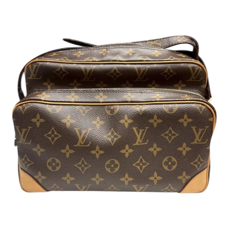 LOUIS VUITTON NILE SHOULDER BAG: LOUIS VUITTON Nile Shoulder Bag Brand: LOUIS VUITTON Type: Shoulder Bag Material: Monogram Color: NONE Size: W28cm x H20cmx D8.5cm W11.0 x H7.9x D3.3inch Accessories: None Accessories Notice: When