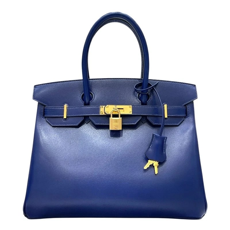 HERMES BIRKIN 30 HANDBAG: HERMES Birkin 30 Handbag Brand: HERMES Type: Handbag Material: Taderakto Color: Blue Saphir GDHardware Size: W30cm x H24cmx D15cm W11.8 x H9.4x D5.9inch Accessories: None Accessories Notic