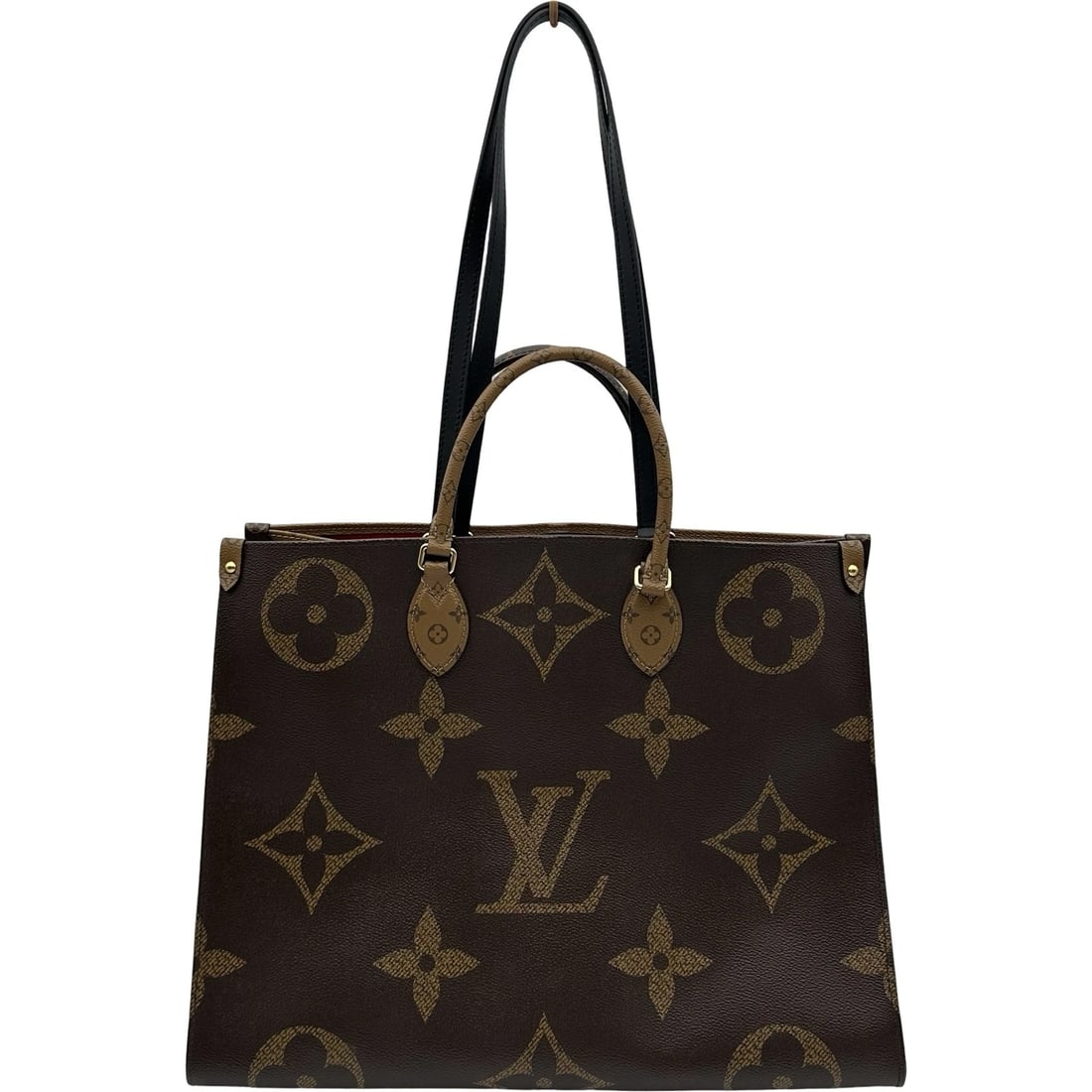 LOUIS VUITTON ON-THE-GO GM TOTE BAG: LOUIS VUITTON On-the-go GM Tote Bag Brand: LOUIS VUITTON Type: Tote Bag Material: giant reverse Color: Brown Size: W41.5cm x H32cmx D16cm W16.3 x H12.6x D6.3inch Accessories: None Accessor