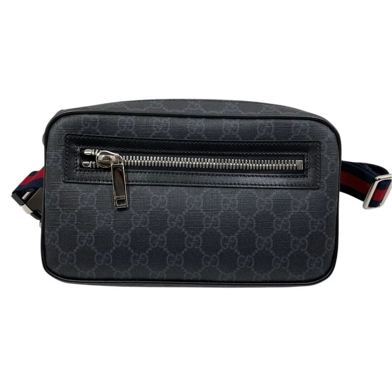 GUCCI GG SUPREME BELT BAG BODY BAG: GUCCI GG Supreme Belt Bag body bag Brand: GUCCI Type: body bag Material: GG Supreme Canvas Color: black Size: W24cm x H14cmx D5.5cm W9.4 x H5.5x D2.2inch Accessories: None Accessories Noti