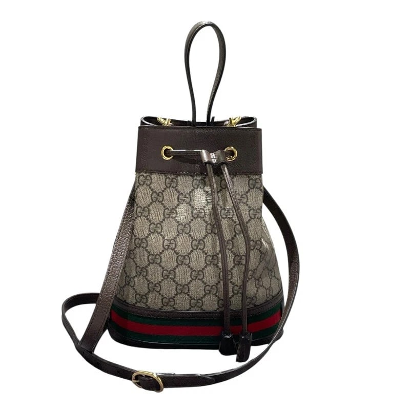 GUCCI SHERRY'S SMALL BUCKET BAG SHOULDER BAG: GUCCI Sherry's Small Bucket Bag Shoulder Bag Brand: GUCCI Type: Shoulder Bag Material: GG Supreme Canvas Color: beige Size: W20cm x H26cmx D11cm W7.9 x H10.2x D4.3inch Accessories: None Ac