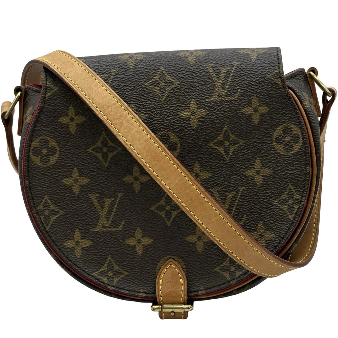 LOUIS VUITTON TAMBURAN SHOULDER BAG: LOUIS VUITTON Tamburan Shoulder Bag Brand: LOUIS VUITTON Type: Shoulder Bag Material: Monogram Color: Brown Size: W18cm x H16.5cmx D7cm W7.1 x H6.5x D2.8inch Accessories: None Accessories
