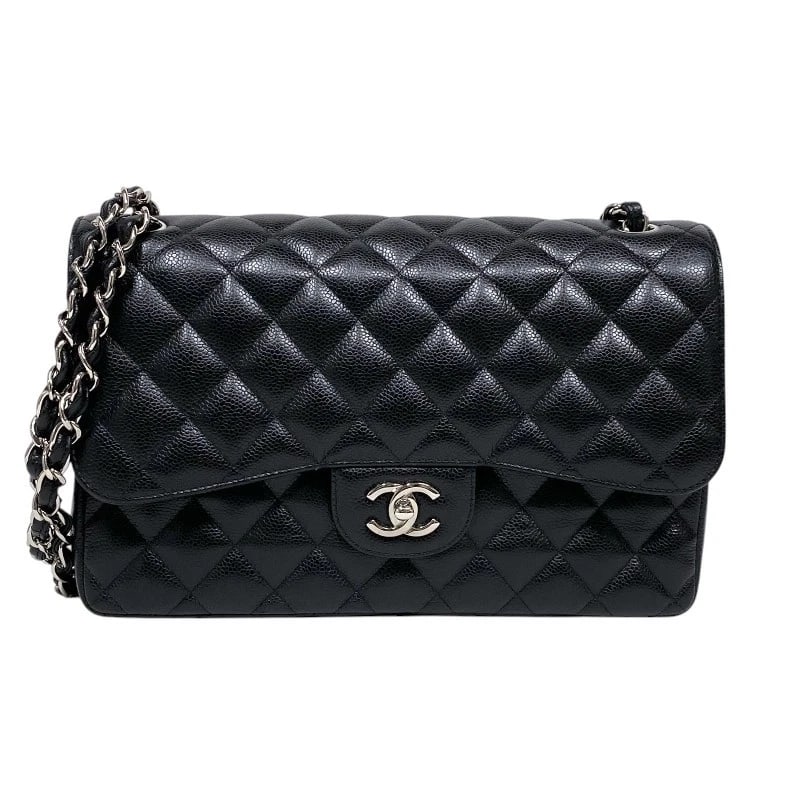 CHANEL MATRASSE 30 SHOULDER BAG: CHANEL Matrasse 30 Shoulder Bag Brand: CHANEL Type: Shoulder Bag Material: Caviar skin Color: Black SilverHardware Size: W30cm x H20cmx D9cm W11.8 x H7.9x D3.5inch Accessories: None Access