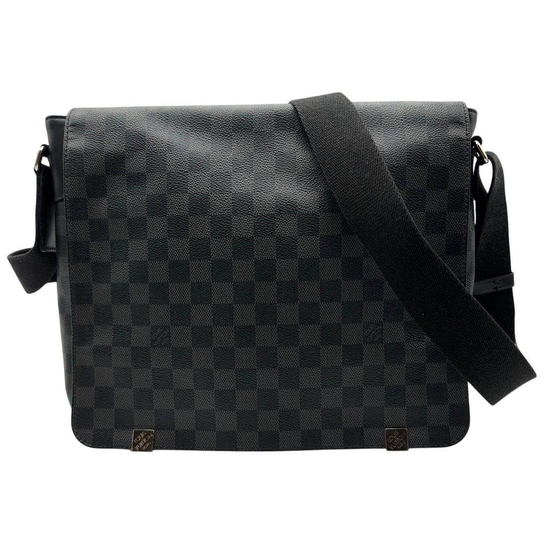 LOUIS VUITTON DANIEL MM SHOULDER BAG: LOUIS VUITTON Daniel MM Shoulder Bag Brand: LOUIS VUITTON Type: Shoulder Bag Material: Damier Grafitte Color: gray Size: W31.0cm x H27.0cmx D7.0cm W12.2 x H10.6x D2.8inch Accessories: None