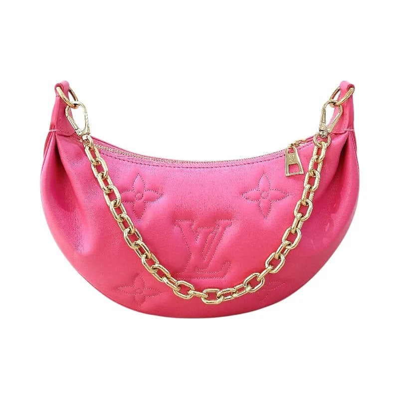 LOUIS VUITTON OVERMOON SHOULDER BAG: LOUIS VUITTON Overmoon Shoulder Bag Brand: LOUIS VUITTON Type: Shoulder Bag Material: Calfskin Color: GDHardware Size: W27.5cm x H15.5cmx D6.5cm W10.8 x H6.1x D2.6inch Accessories: None Ac