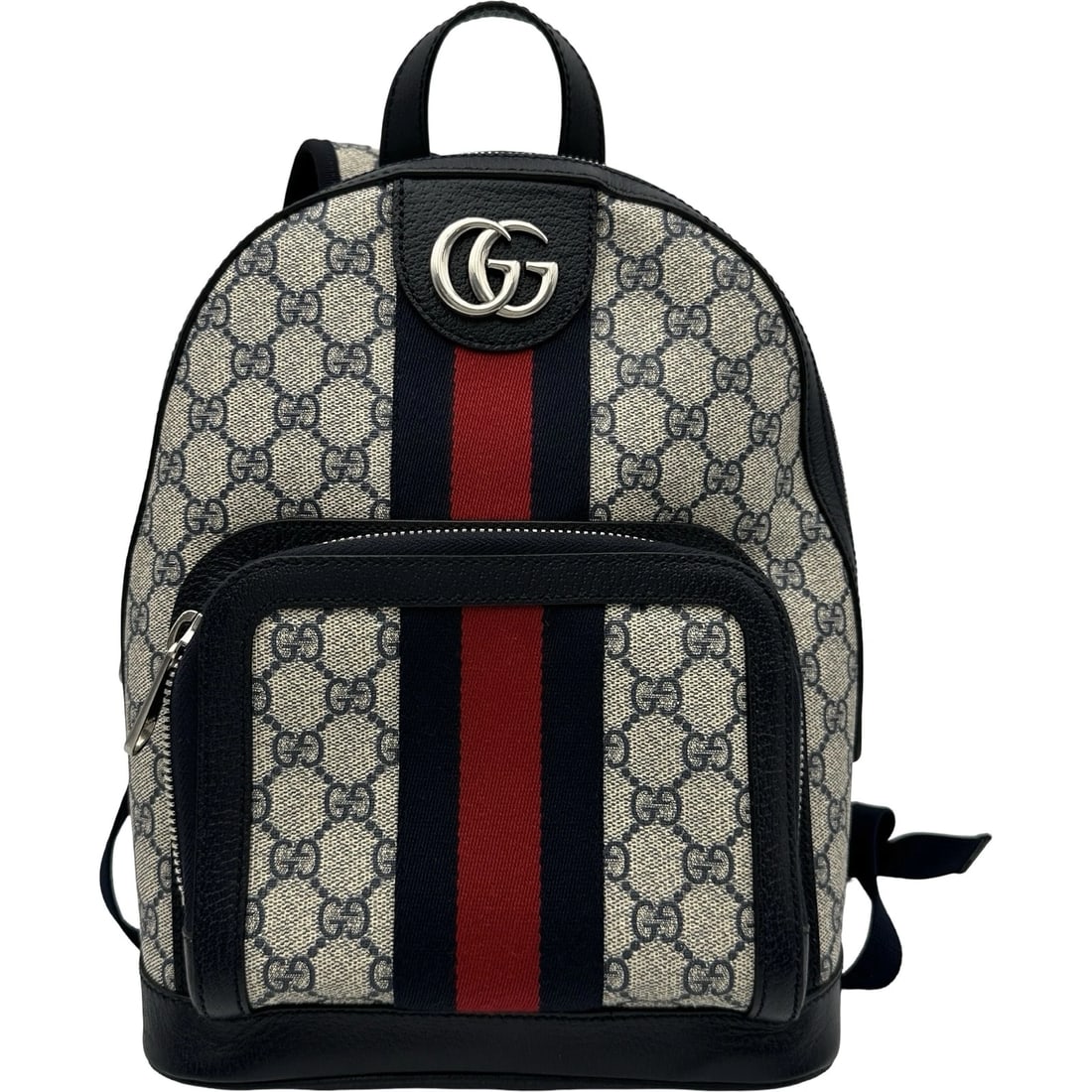GUCCI OPHIDIA BACKPACK BACKPACK: GUCCI Ophidia Backpack Backpack Brand: GUCCI Type: Backpack Â· Daypack Material: GG Supreme Color: Navy Size: W28cm x H27cmx D13cm W11.0 x H10.6x D5.1inch Accessories: None Accessories Not