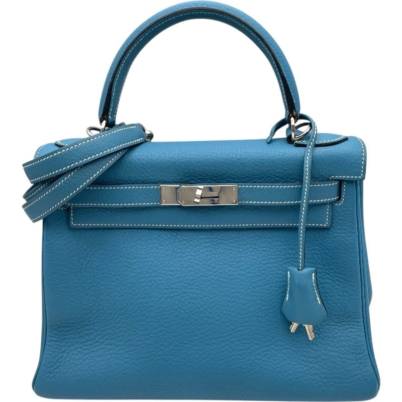 HERMES KELLY 28 INTERNAL SEWING SHOULDER BAG: HERMES Kelly 28 internal sewing Shoulder Bag Brand: HERMES Type: Shoulder Bag Material: Taurillon Clemence Color: Blue gene Size: W28.5cm x H20.5cmx D10cm W11.2 x H8.1x D3.9inch Accessories: None