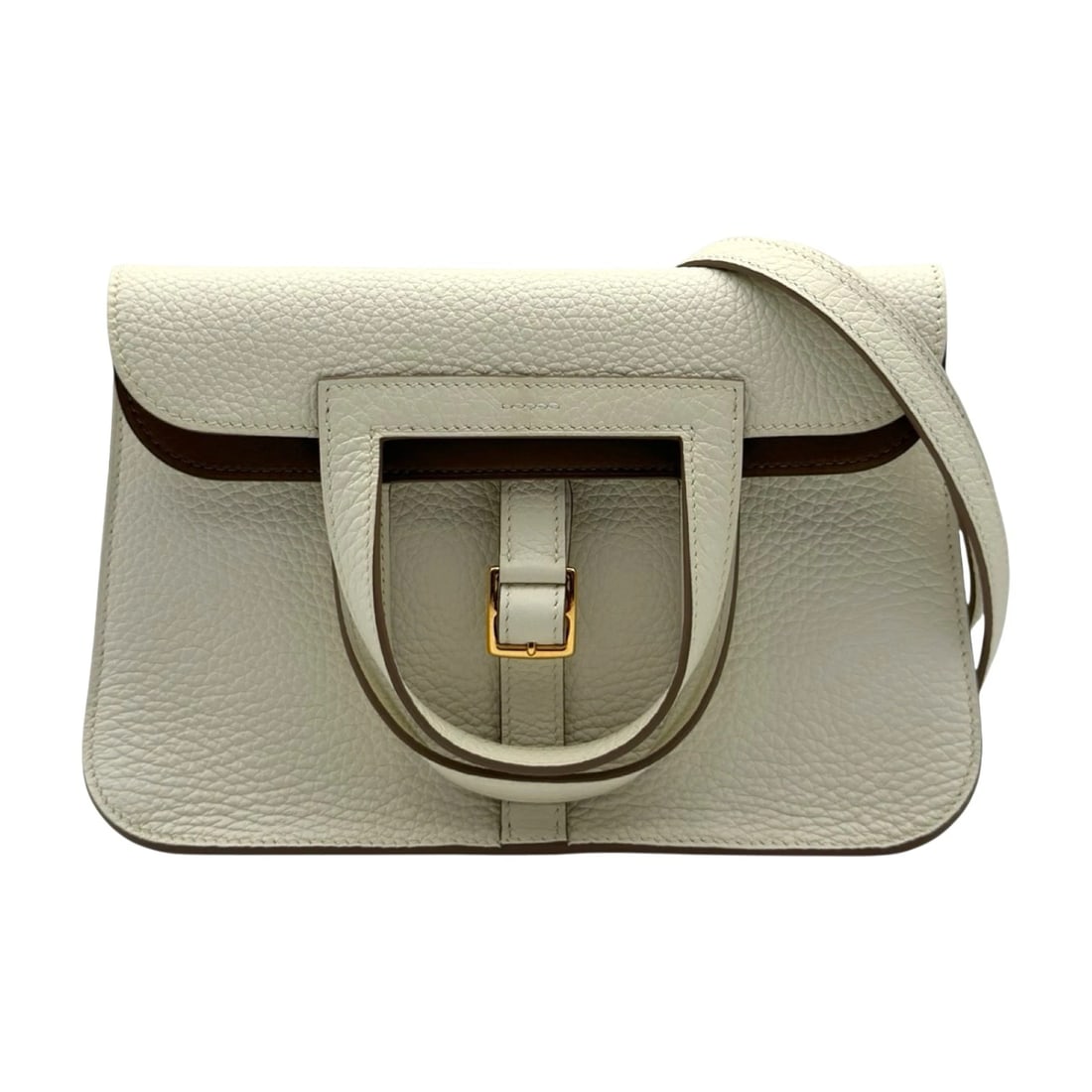 HERMES ALZAN 25 VERSO SHOULDER BAG: HERMES Alzan 25 Verso Shoulder Bag Brand: HERMES Type: Shoulder Bag Material: Taurillon Clemence Color: Beige de Weimar SilverHardware Size: W24cm x H16/22cmx D7cm W9.4 x H6.3x D2.8inch Accessorie