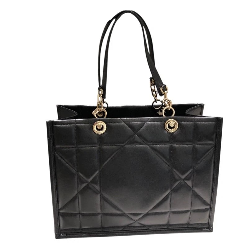 CHRISTIAN DIOR ESSENTIAL MEDIUM HANDBAG: Christian Dior Essential Medium Handbag Brand: Christian Dior Type: Handbag Material: Ram Color: Black GD Hardware Size: W36cm x H26cmx D15cm W14.2 x H10.2x D5.9inch Accessories: None Acce