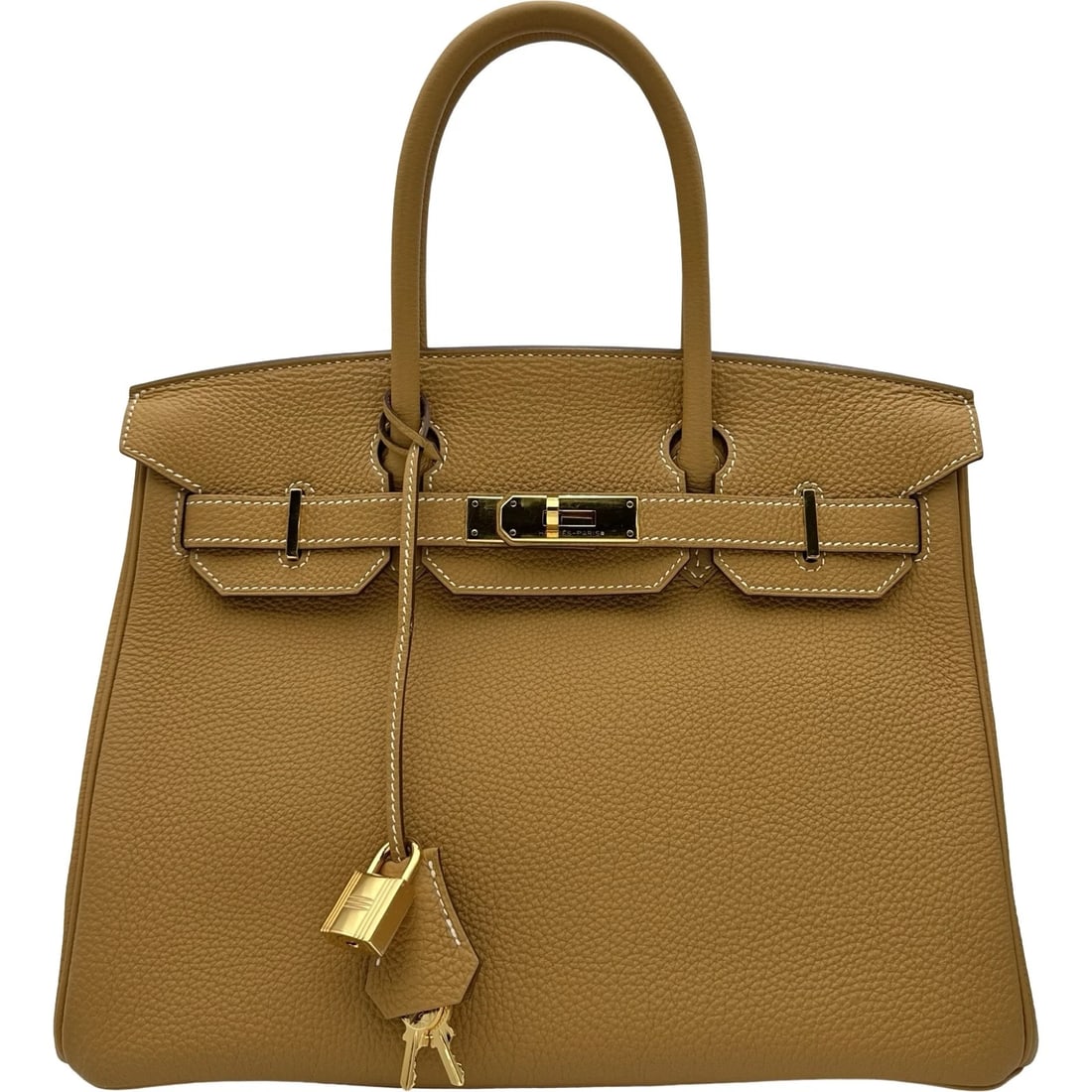 HERMES BIRKIN 30 HANDBAG: HERMES Birkin 30 Handbag Brand: HERMES Type: Handbag Material: Togo Color: Natural Sable Gold Hardware Size: W29cm x H24cmx D15cm W11.4 x H9.4x D5.9inch Accessories: None Accessories Notic