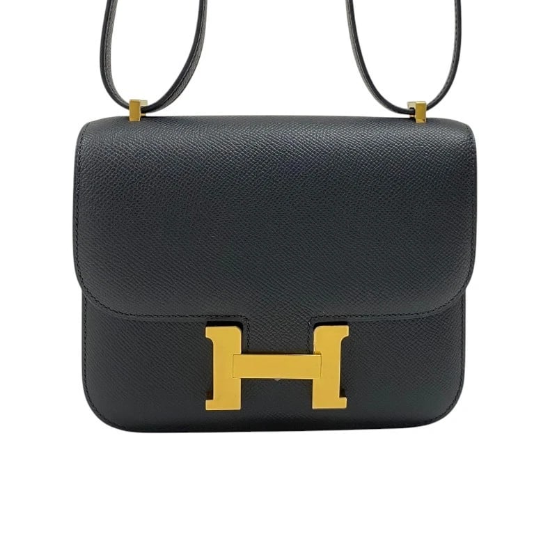 HERMES CONSTANCE 3 MINI SHOULDER BAG: HERMES Constance 3 mini Shoulder Bag Brand: HERMES Type: Shoulder Bag Material: Epsom Color: Black Gold Hardware Size: W18cm x H15cmx D5cm W7.1 x H5.9x D2.0inch Accessories: None Accessori