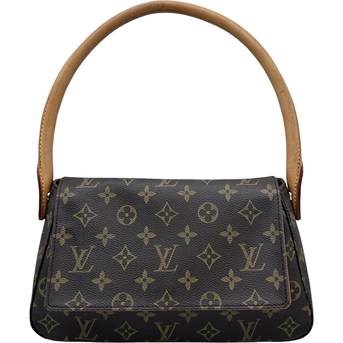 LOUIS VUITTON MINI LOOPING HANDBAG: LOUIS VUITTON Mini looping Handbag Brand: LOUIS VUITTON Type: Handbag Material: Monogram canvas Color: Brown Size: W28cm x H16cmx D9cm W11.0 x H6.3x D3.5inch Accessories: None Accessories