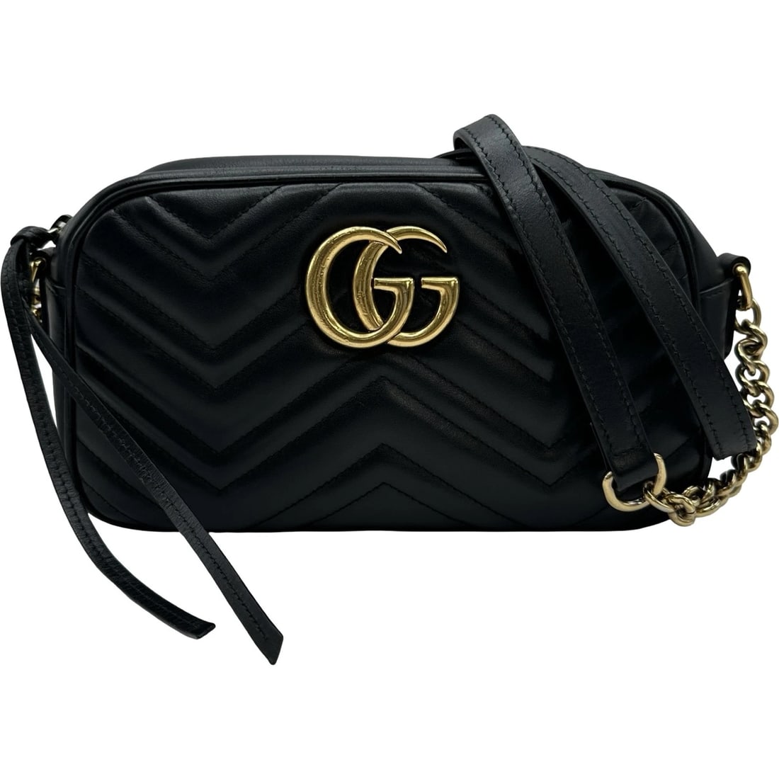 GUCCI GG MARMONT SMALL SHOULDER SHOULDER BAG: GUCCI GG Marmont Small Shoulder Shoulder Bag Brand: GUCCI Type: Shoulder Bag Material: leather Color: black Size: W24.5cm x H15cmx D6.5cm W9.6 x H5.9x D2.6inch Accessories: None Accessorie