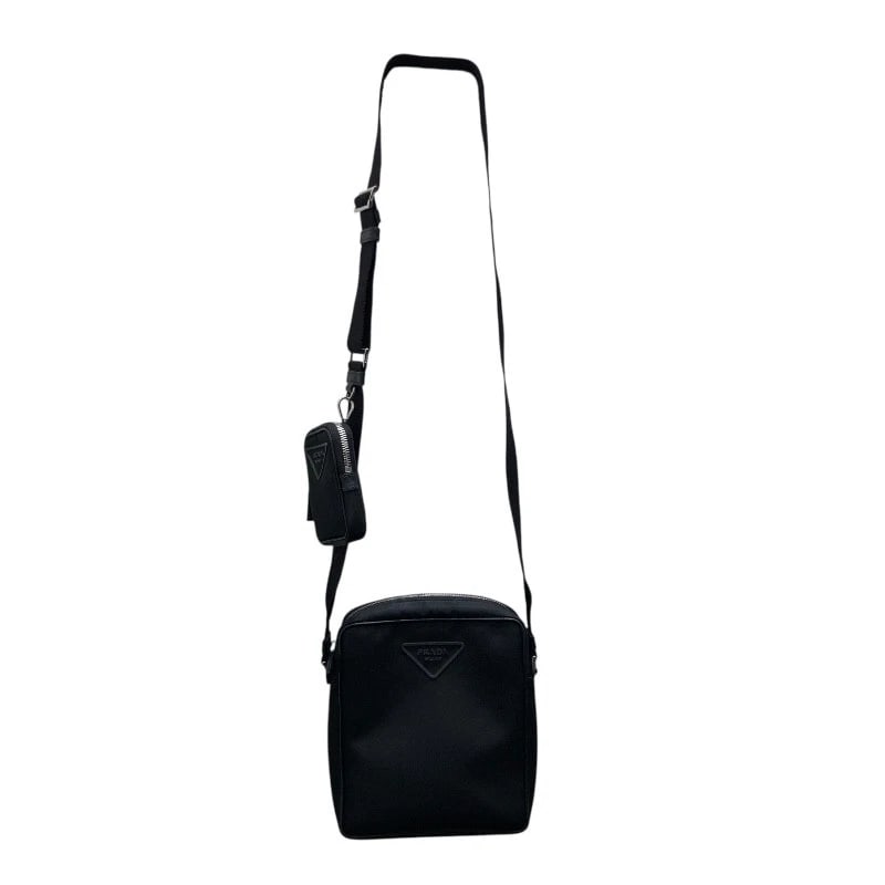 PRADA RE-NYLON SHOULDER BAG SHOULDER BAG: PRADA Re-Nylon Shoulder Bag Shoulder Bag Brand: PRADA Type: Shoulder Bag Material: Nylon Color: BlackSVHardware Size: W16cm x H18cmx D4cm W6.3 x H7.1x D1.6inch Accessories: None Accessorie