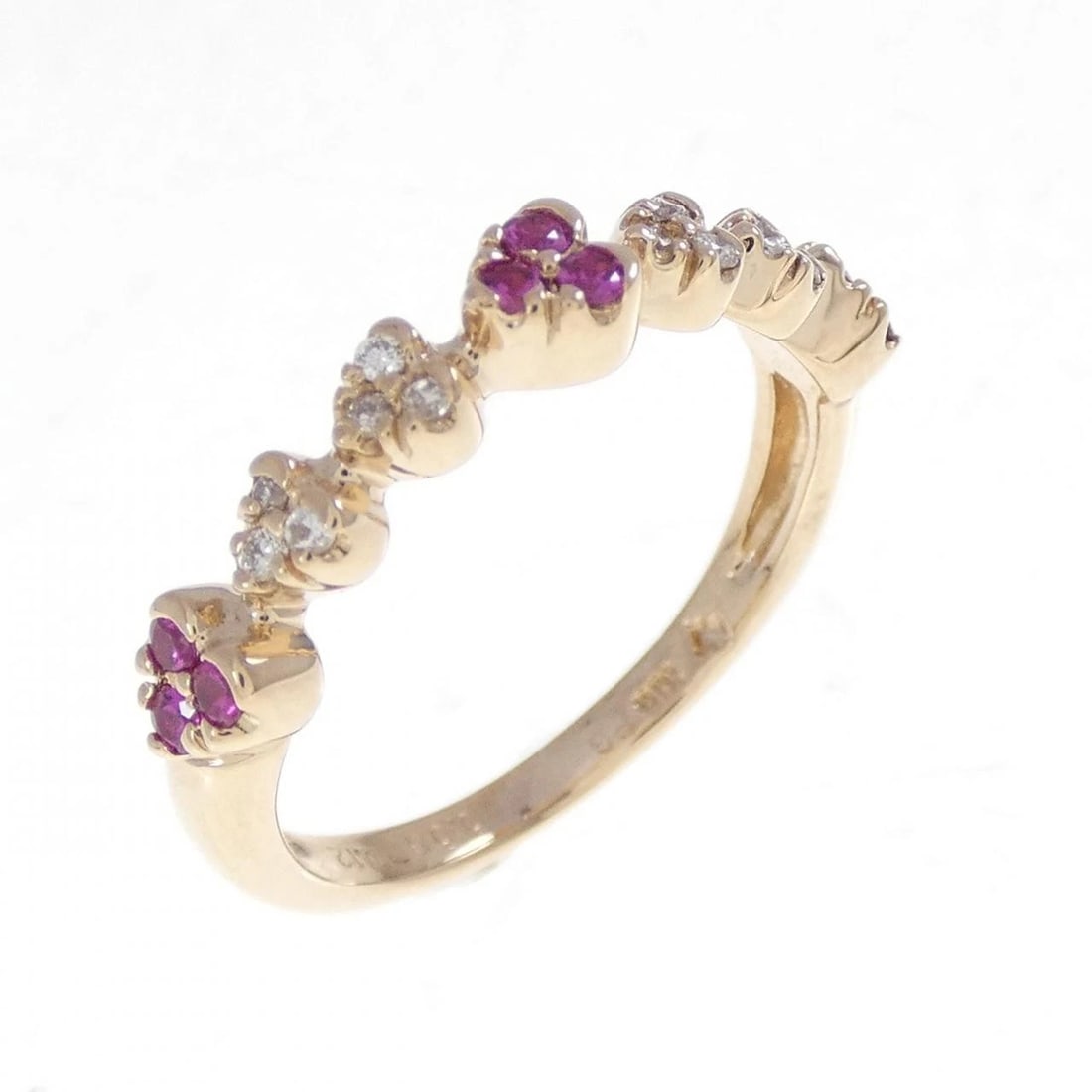PONTE VECCHIO RUBY RING: Ponte Vecchio Ruby Ring Brand: Ponte Vecchio Type: Rubyring Material: K18 Pink Gold, Main Stone/Creation RubySecondary Stone Diamond Color: pink Gold Size: US 5.5 Accessories: None Accessories