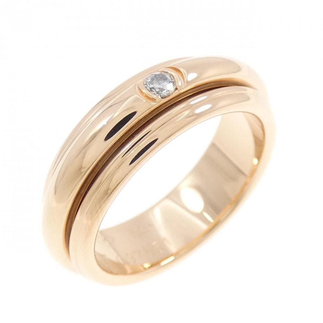PIAGET POSSESSION RING: PIAGET Possession ring Brand: PIAGET Type: Ring Material: 750 Pink Gold, Main Stone/Creation Natural Color: pink Gold Size: US 6 1/2(53) Accessories: None Accessories Notice: When purchasi