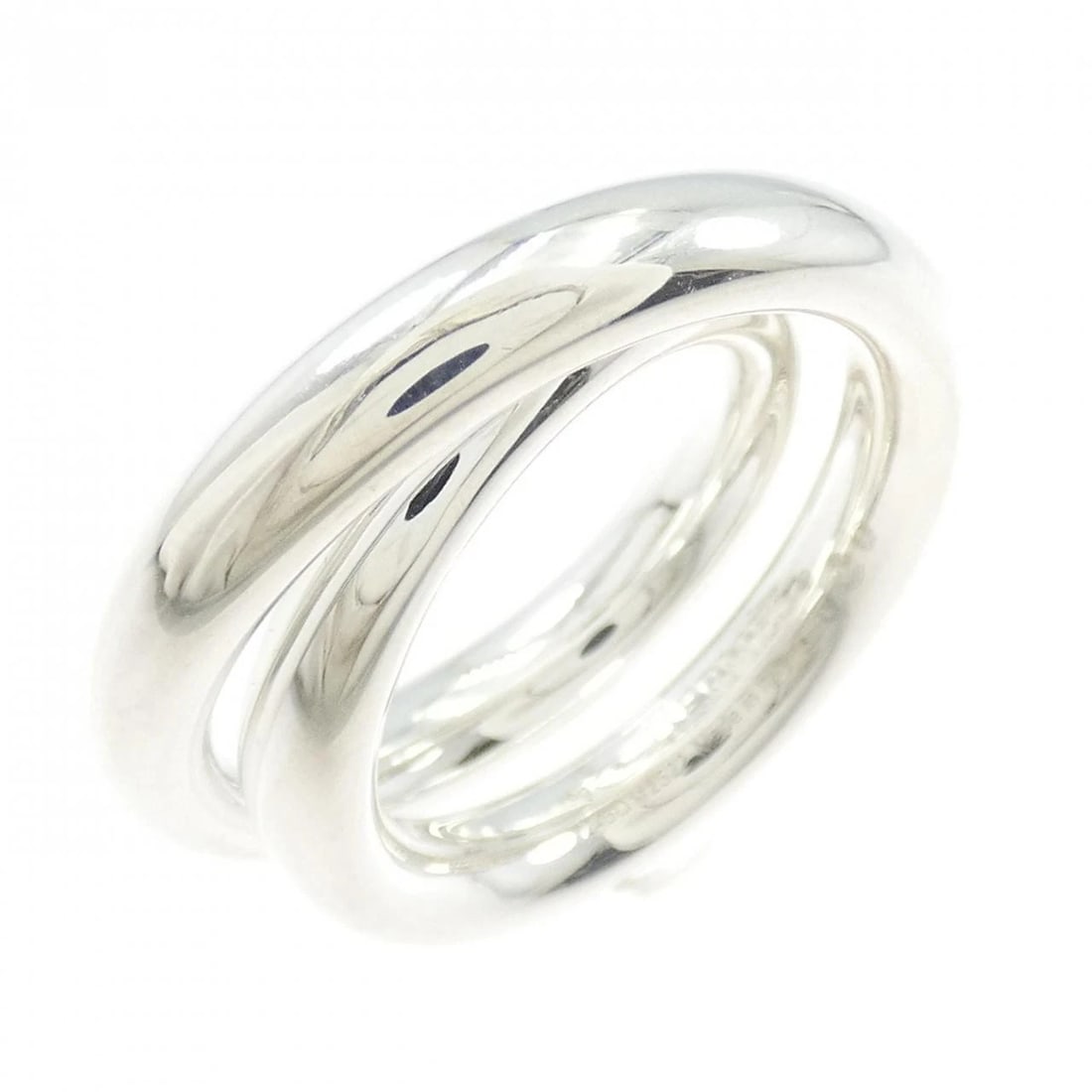 HERMES VERTIGE RING: Hermes Vertige Ring Brand: HERMES Type: Ring Material: 925Silver, Color: Silver Size: US 5.5(49) Accessories: None Accessories Notice: When purchasing pre-owned goods, please refer to the photos of