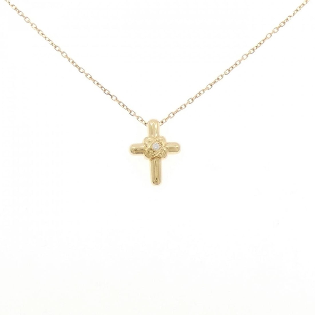 MIKIMOTO DIAMOND NECKLACE: Mikimoto Diamond Necklace Brand: MIKIMOTO Type: Necklace Material: K18 yellow gold, Main Stone/Creation Natural Color: Yellow Gold Size: Size42cmActual Size Pendant length approx. x width approx.: