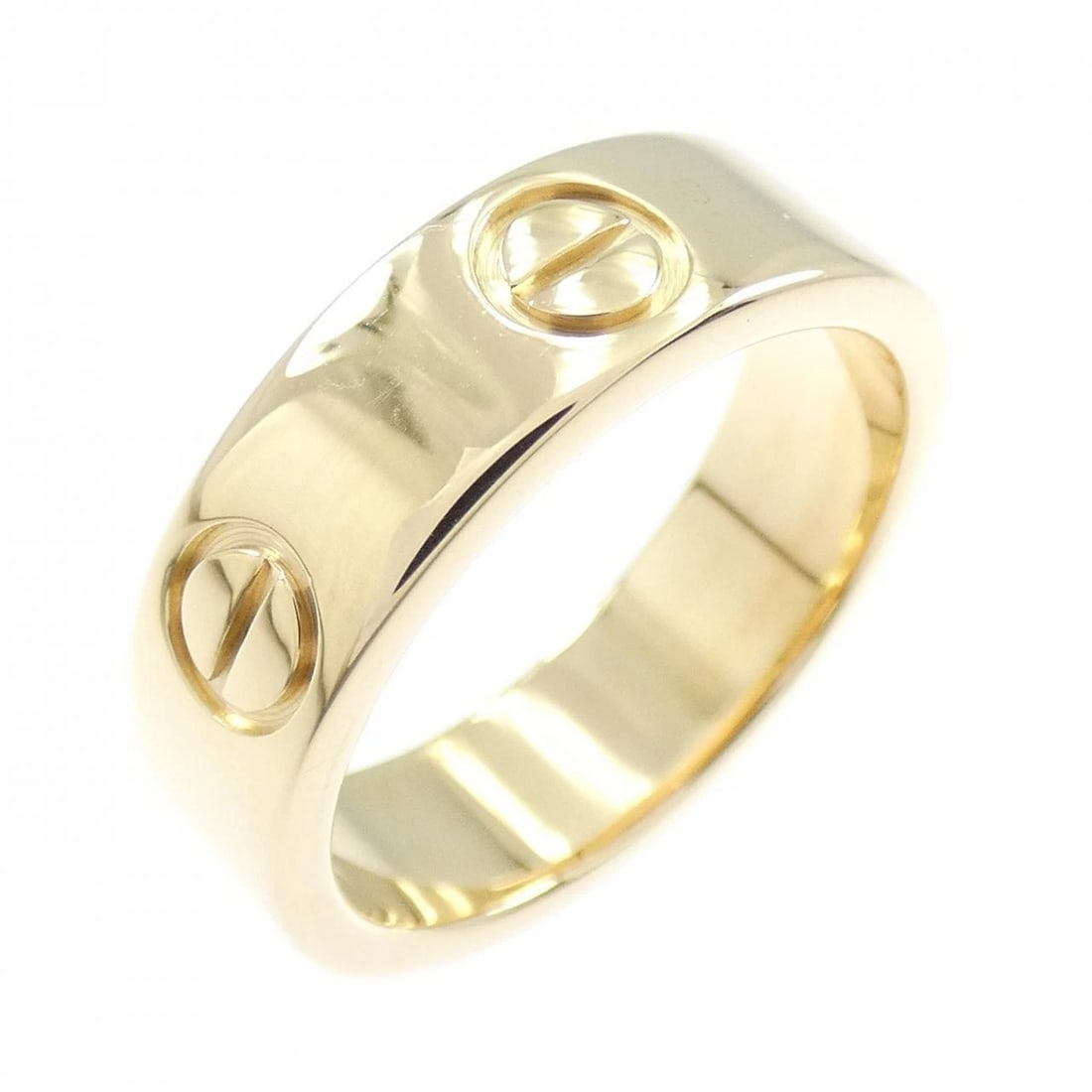 CARTIER LOVE RING: Cartier Love Ring Brand: CARTIER Type: Ring Material: 750 yellow gold, Color: yellow gold Size: US 5 Accessories: None Accessories Notice: When purchasing pre-owned goods, please refer to