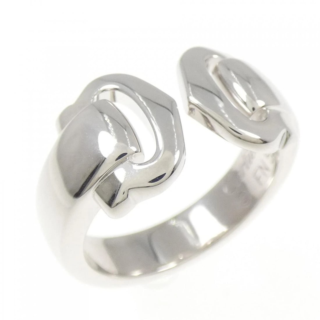 CARTIER 2C RING: Cartier 2C ring Brand: CARTIER Type: Ring Material: 750 white gold, Color: White Gold Size: US 5 1/4(49) Accessories: None Accessories Notice: When purchasing pre-owned goods, please refer to the
