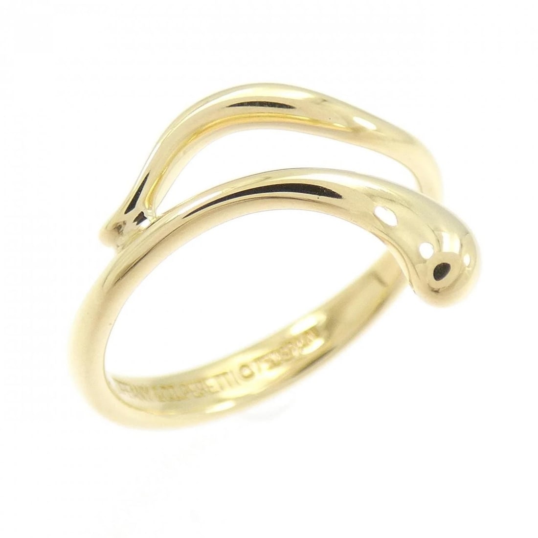 TIFFANY & CO. 750YG RING: TIFFANY & Co. 750YG Ring Brand: TIFFANY&Co. Type: Ring Material: 750 yellow gold, Color: Yellow Gold Size: US 4 1/4 Accessories: None Accessories Notice: When purchasing pre-owned goods, please refer