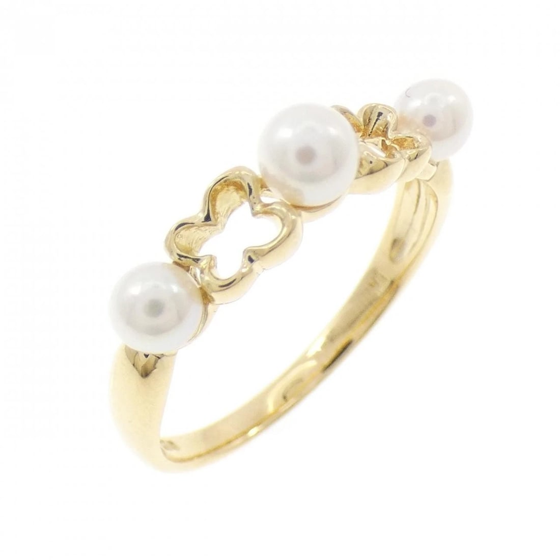 PERLITA MIKIMOTO AKOYA PEARL RING: Perlita Mikimoto Akoya Pearl Ring Brand: PERLITA MIKIMOTO Type: PerlitaRing Material: K18 yellow gold, Color: Yellow Gold Size: US 6 1/4 Accessories: None Accessories Notice: When purchasing