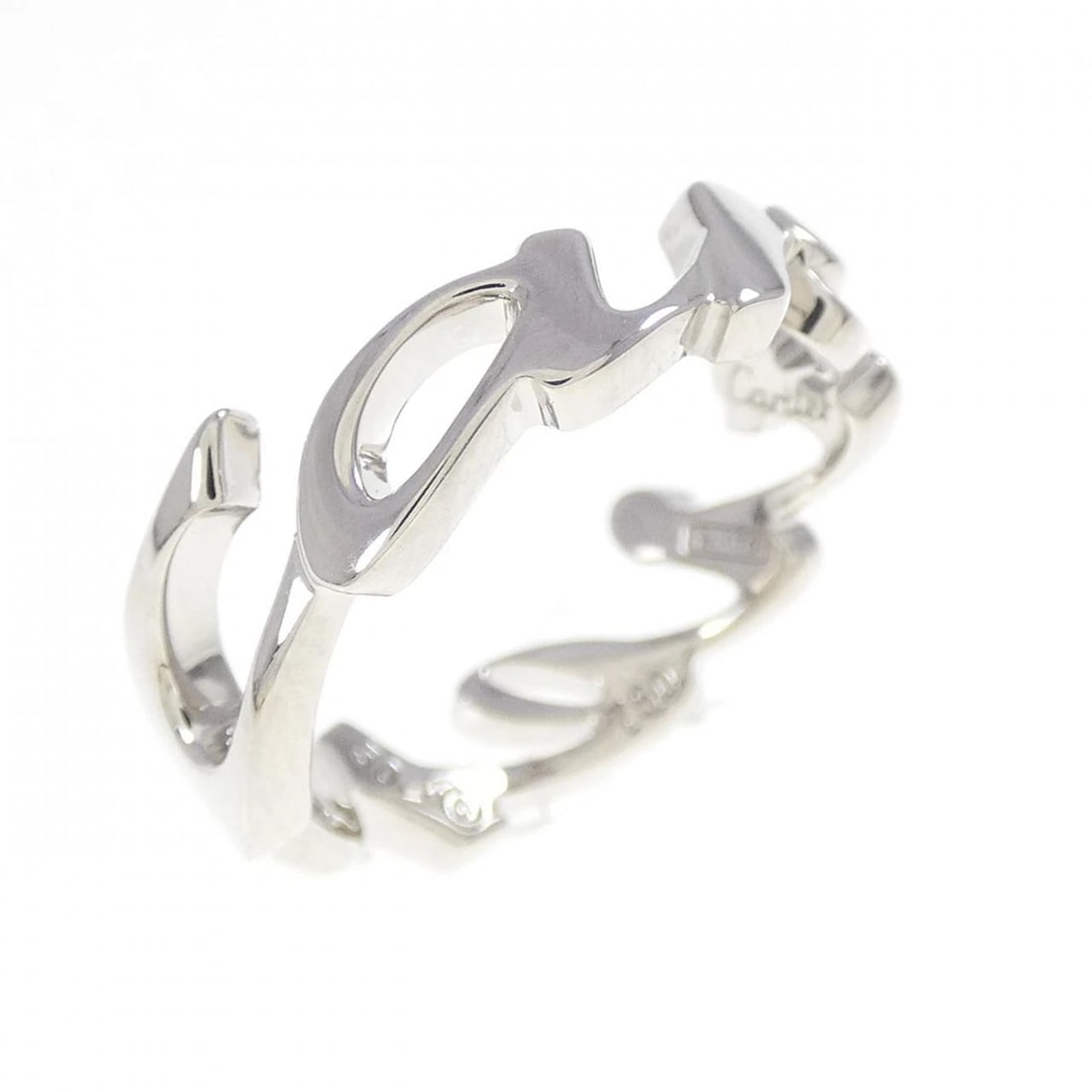 CARTIER SIGNATURE CHRISTMAS LIMITED EDITION RING: Cartier Signature Christmas Limited Edition Ring Brand: CARTIER Type: Ring Material: 750 white gold, Color: White Gold Size: US 5 1/4(50) Accessories: None Accessories Notice: When purchasing