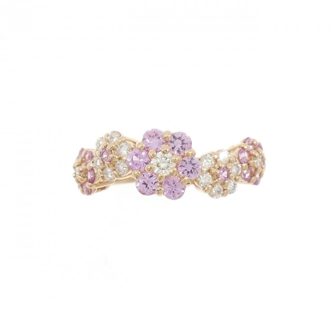 PONTE VECCHIO SAPPHIRE RING: Ponte Vecchio Sapphire Ring Brand: Ponte Vecchio Type: Ring Material: K18 Pink Gold, Main Stone/Creation SapphireSecondary Stone Natural Color: pink Gold Size: US 7 1/4 Accessories: None Accessories