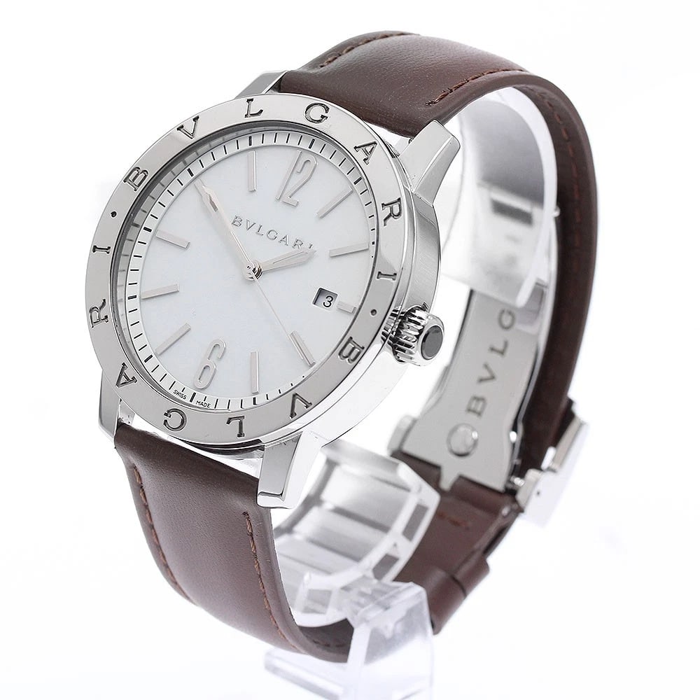BVLGARI DATE WHITE AUTOMATIC WATCH - 2