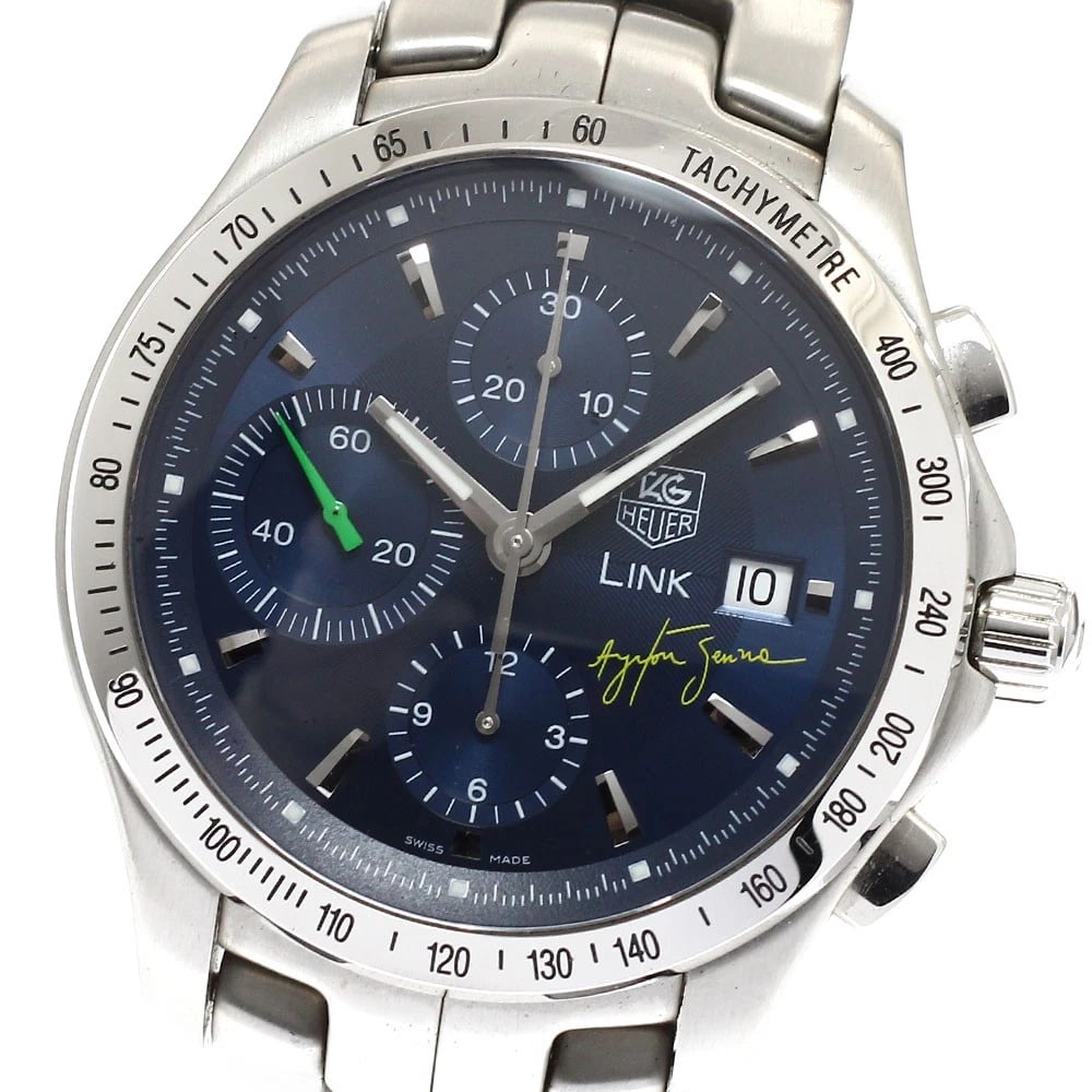 TAG HEUER CHRONOGRAPH NAVY AUTOMATIC WATCH: TAG HEUER Chronograph Navy Automatic Watch Brand: TAG HEUER Type: Wristwatch Material: Band Material Stainless Steel, Case Material Stainless Steel Color: Band Color Silver, Dial ColorNavy, Case