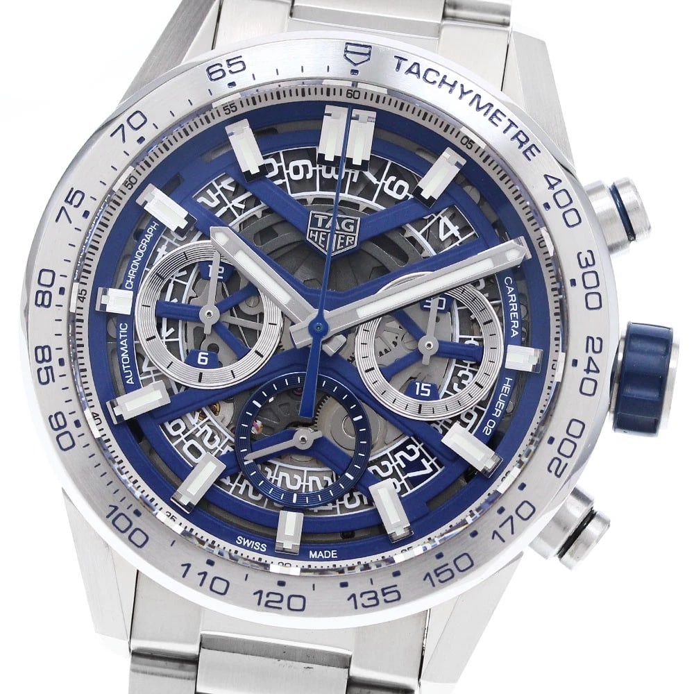 TAG HEUER CARRERA CALIBRE DATE CHRONOGRAPH AUTOMATIC WATCH: TAG HEUER Carrera Calibre Date Chronograph Automatic Watch Brand: TAG HEUER Type: Wristwatch Material: Band Material Stainless Steel, Case Material Stainless Steel Color: Band Color Silver, Dial