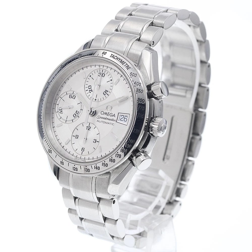 OMEGA SPEEDMASTER DATE CHRONOGRAPH SILVER AUTOMATIC - 2