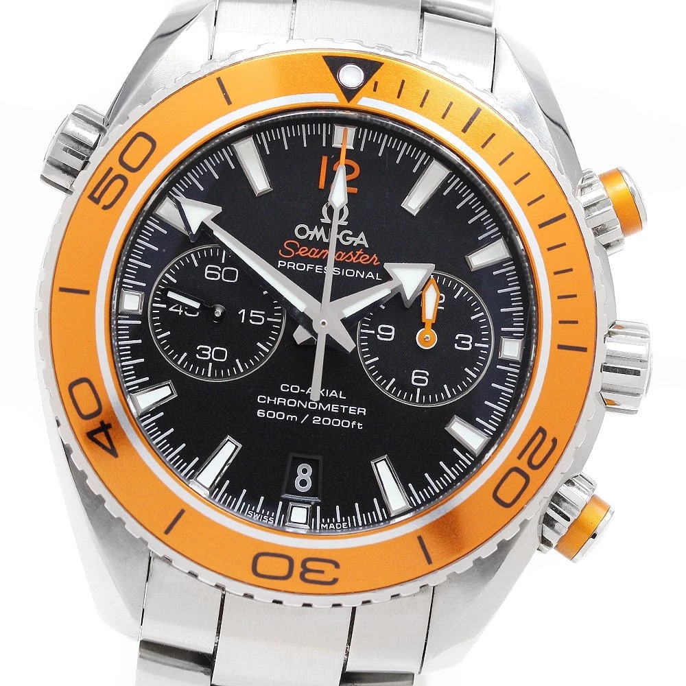 OMEGA SEAMASTER PLANET OCEAN AUTOMATIC WATCH: OMEGA Seamaster Planet Ocean Automatic Watch Brand: OMEGA Type: Wristwatch Material: Band Material Stainless Steel, Case Material Stainless Steel Color: Band Color Silver, Dial Colorblack, Case