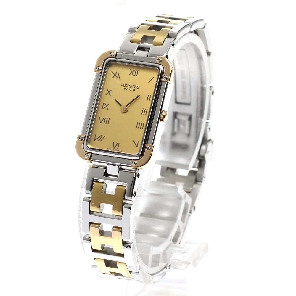 HERMES CLOJURE GOLD QUARTZ WATCH - 2