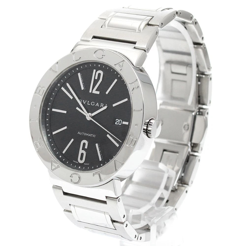 BVLGARI DATE BLACK AUTOMATIC WATCH - 2