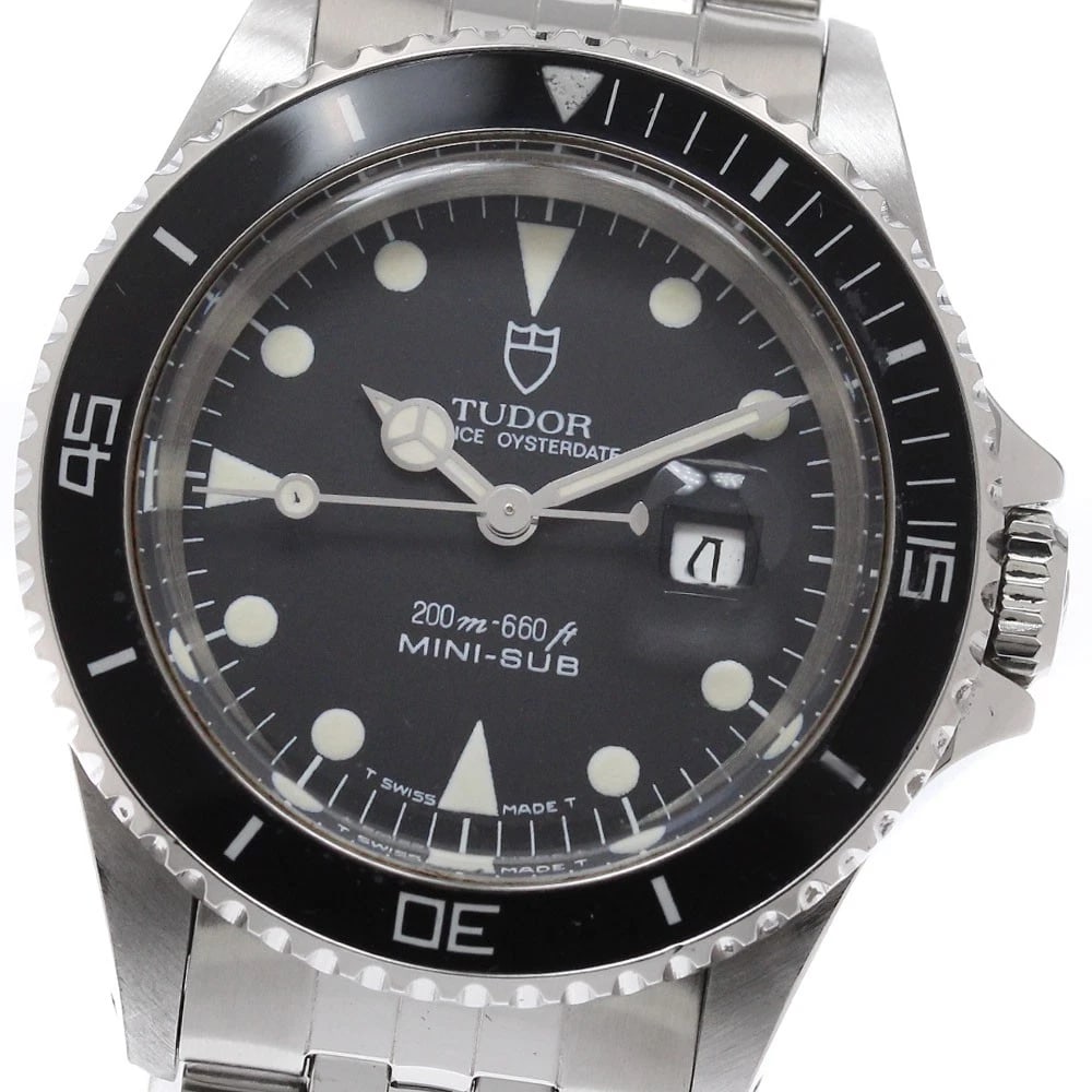 TUDOR PRINCE OYSTER DATE DATE BLACK AUTOMATIC: TUDOR Prince Oyster Date Date Black Automatic Brand: TUDOR Type: Wristwatch Material: Band Material Stainless Steel, Case Material Stainless Steel Color: Band Color Silver, Dial Colorblack, Case Color