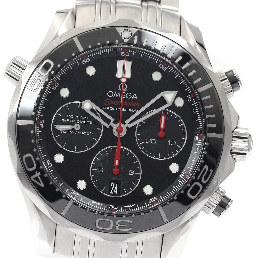 OMEGA SEAMASTER CO-AXIAL AUTOMATIC WATCH: OMEGA Seamaster Co-Axial Automatic Watch Brand: OMEGA Type: Wristwatch Material: Band Material Stainless Steel, Case Material Stainless Steel Color: Band Color Silver, Dial Colorblack, Case