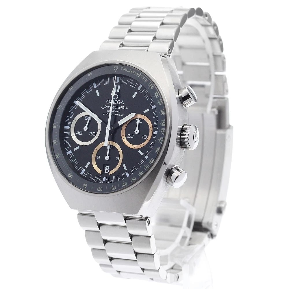 OMEGA SPEEDMASTER BLACK AUTOMATIC WATCH - 2