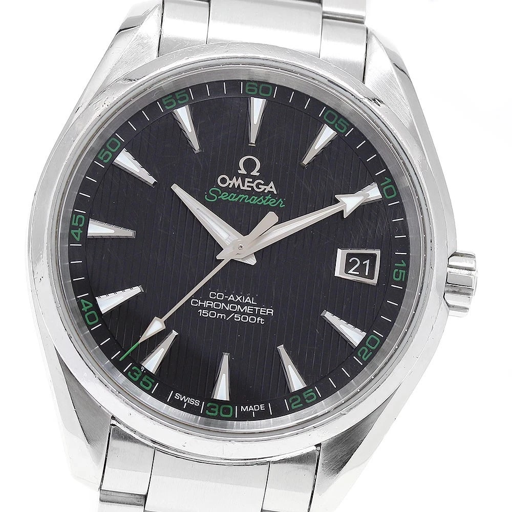OMEGA SEAMASTER AQUA TERRA AUTOMATIC WATCH: OMEGA Seamaster Aqua Terra Automatic Watch Brand: OMEGA Type: Wristwatch Material: Band Material Stainless Steel, Case Material Stainless Steel Color: Band Color Silver, Dial Colorblack, Case