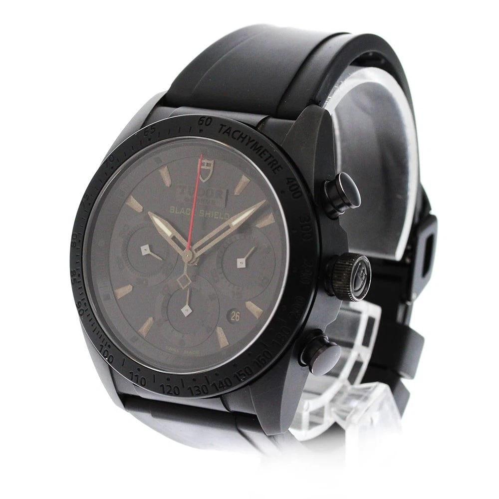 TUDOR BLACK AUTOMATIC WATCH - 2