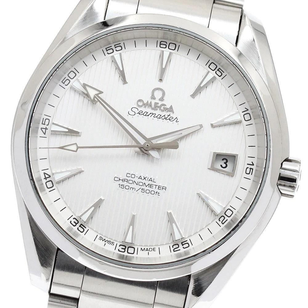 OMEGA SEAMASTER AQUA TERRA AUTOMATIC WATCH: OMEGA Seamaster Aqua Terra Automatic Watch Brand: OMEGA Type: Wristwatch Material: Band Material Stainless Steel, Case Material Stainless Steel Color: Band Color Silver, Dial ColorSilver, Case