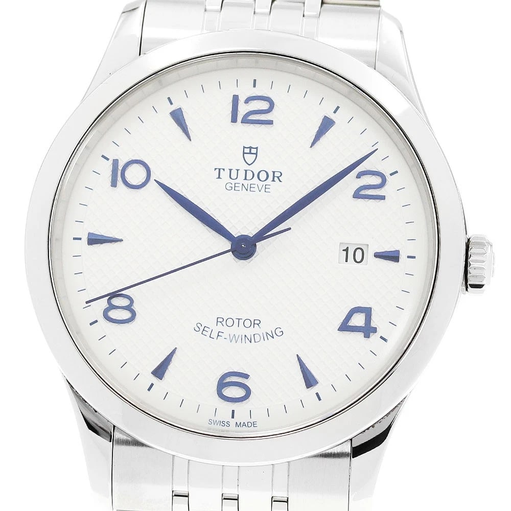 TUDOR DATE SILVER AUTOMATIC WATCH: TUDOR Date Silver Automatic Watch Brand: TUDOR Type: Wristwatch Material: Band Material Stainless Steel, Case Material Stainless Steel Color: Band Color Silver, Dial ColorSilver, Case ColorSilver