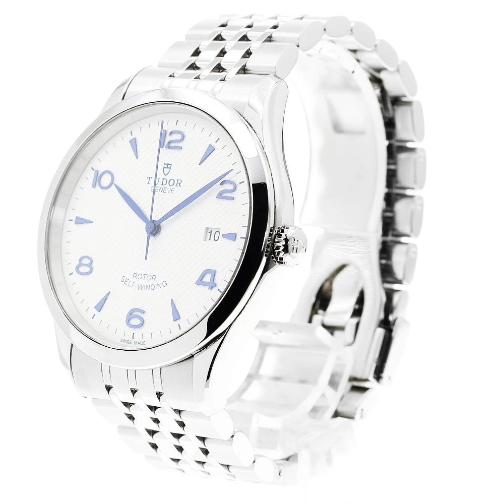 TUDOR DATE SILVER AUTOMATIC WATCH - 2